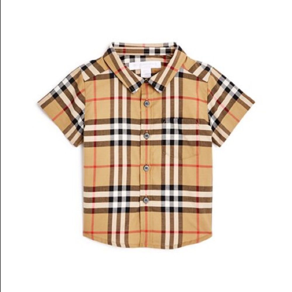 Burberry toddler kids button down shirt
